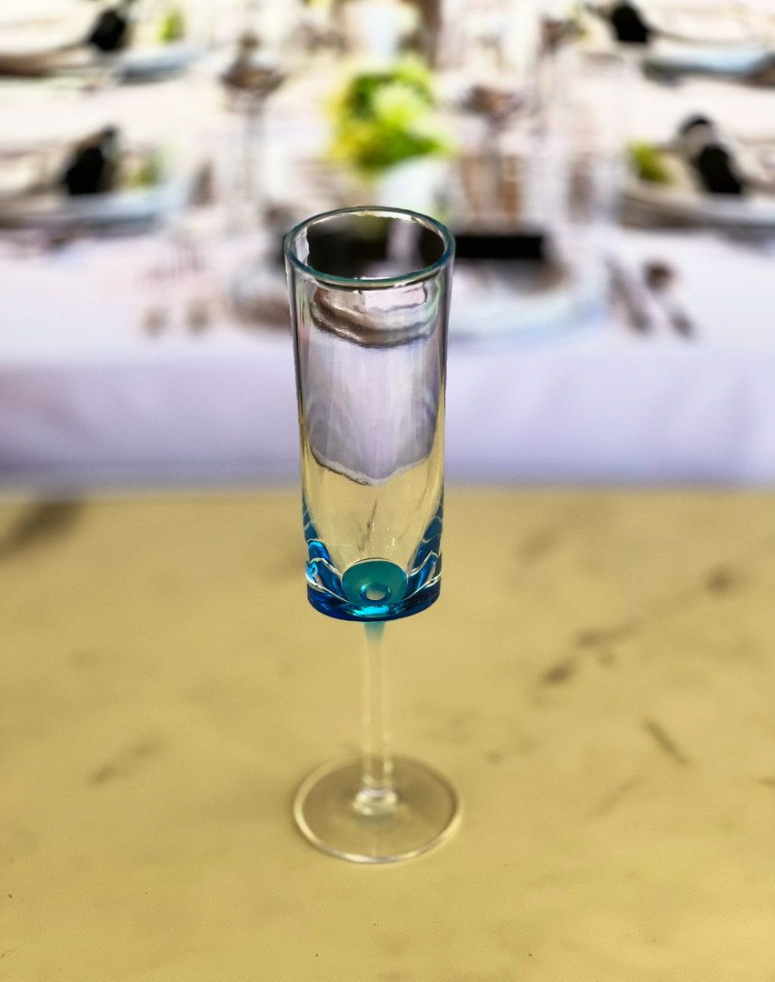 Oval Halo Plastic Champagne Flutes Set of 4 (4oz), Unbreakable Mimosa Glasses Plastic Champagne Glasses, Acrylic Wedding image 2