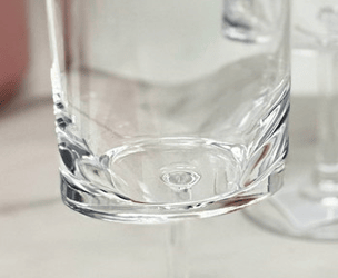 Oval Halo Plastic Wine Glasses Set of 4 (12oz), BPA Free Acrylic Wine Glass Set, Unbreakable Red Wine Glasses, White Win image 5