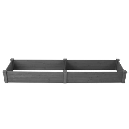 Over Ground Raised Garden Bed 96x28x10'', Large Long Planter Box for Outdoor, Tool-Free Assembly image 9