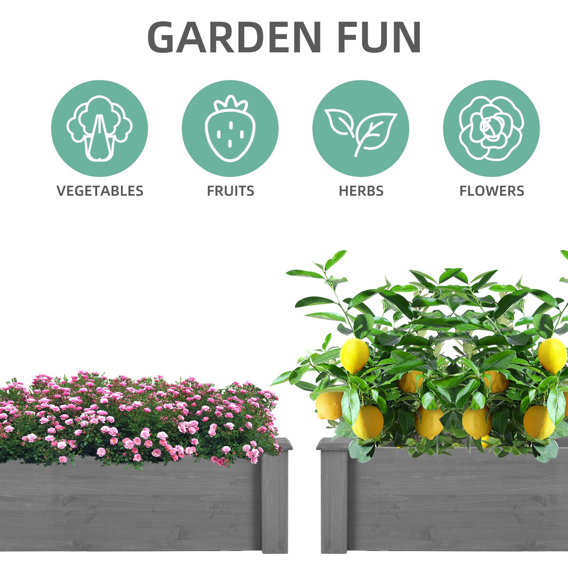 Over Ground Raised Garden Bed 96x28x10'', Large Long Planter Box for Outdoor, Tool-Free Assembly image 6