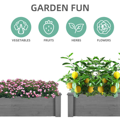Over Ground Raised Garden Bed 96x28x10'', Large Long Planter Box for Outdoor, Tool-Free Assembly image 6