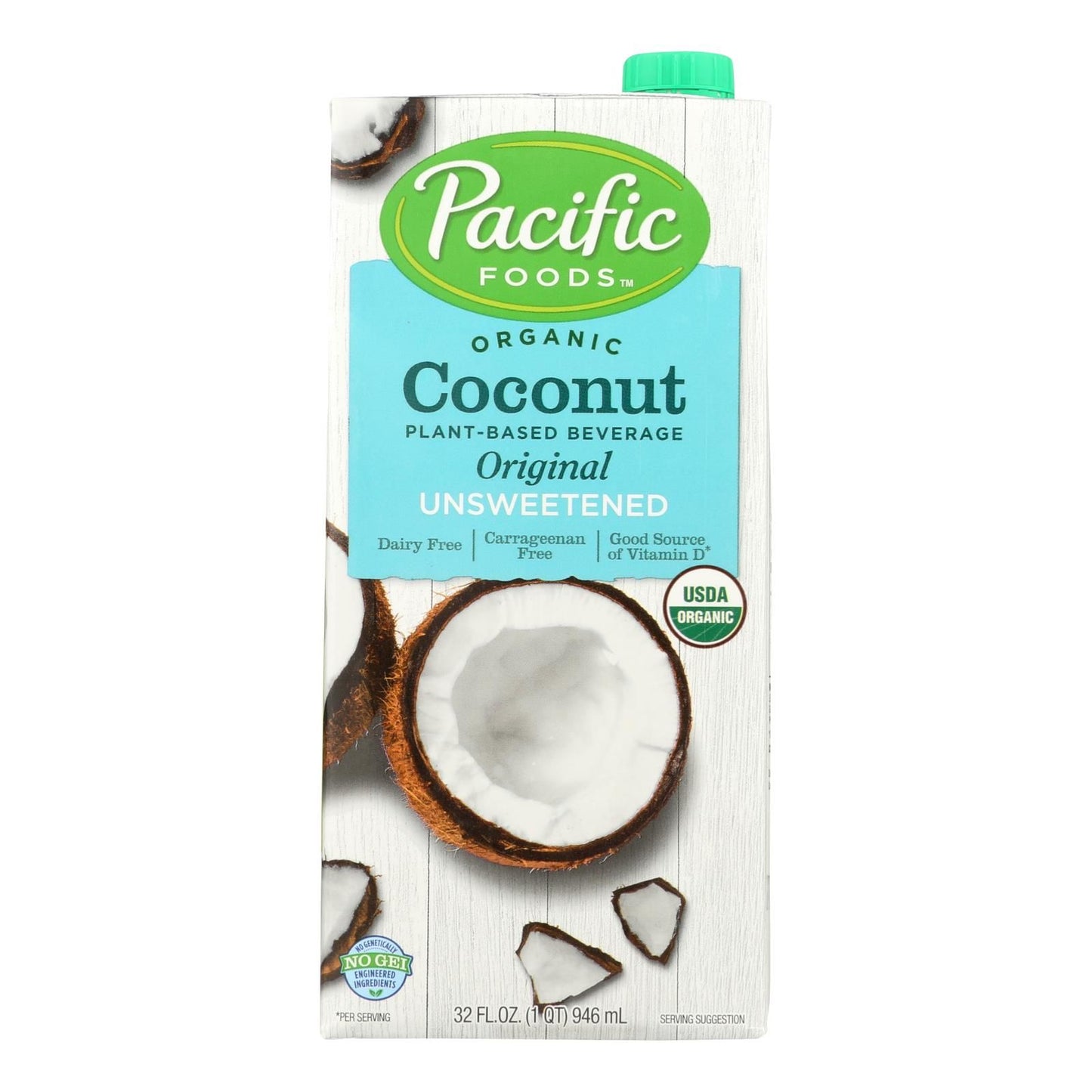 Pacific Natural Foods Coconut Original - Unsweetened - Case Of 12 - 32 Fl Oz. image 1