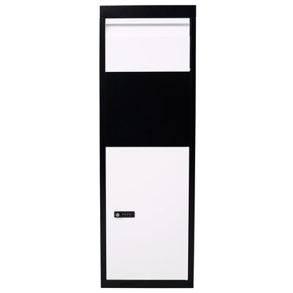 Package Delivery Box, 14'' x 11.3'' x 42'', Galvanized Steel Parcel Mailbox w/Code Lock & Mounting Hardware, for Outdoor image 1