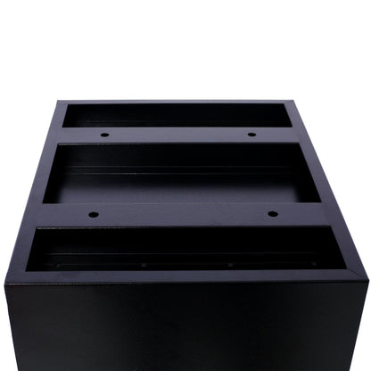 Package Delivery Box, 14'' x 11.3'' x 42'', Galvanized Steel Parcel Mailbox w/Code Lock & Mounting Hardware, for Outdoor image 7