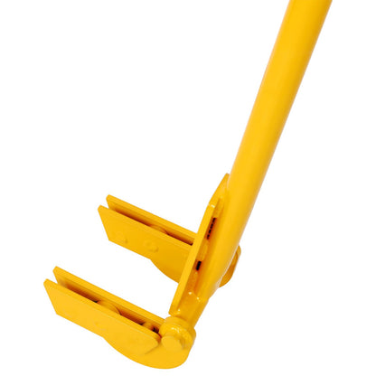 Pallet Buster Tool in Yellow with 43in Long Handle – Deck Wrecker Pallet Tool Pry Bar, Deck Board Removal Tool image 2