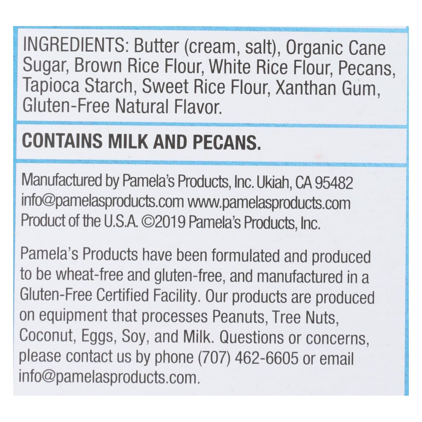 Pamela's Products - Cookies - Pecan Shortbread - Gluten-free - Case Of 6 - 6.25 Oz. image 2