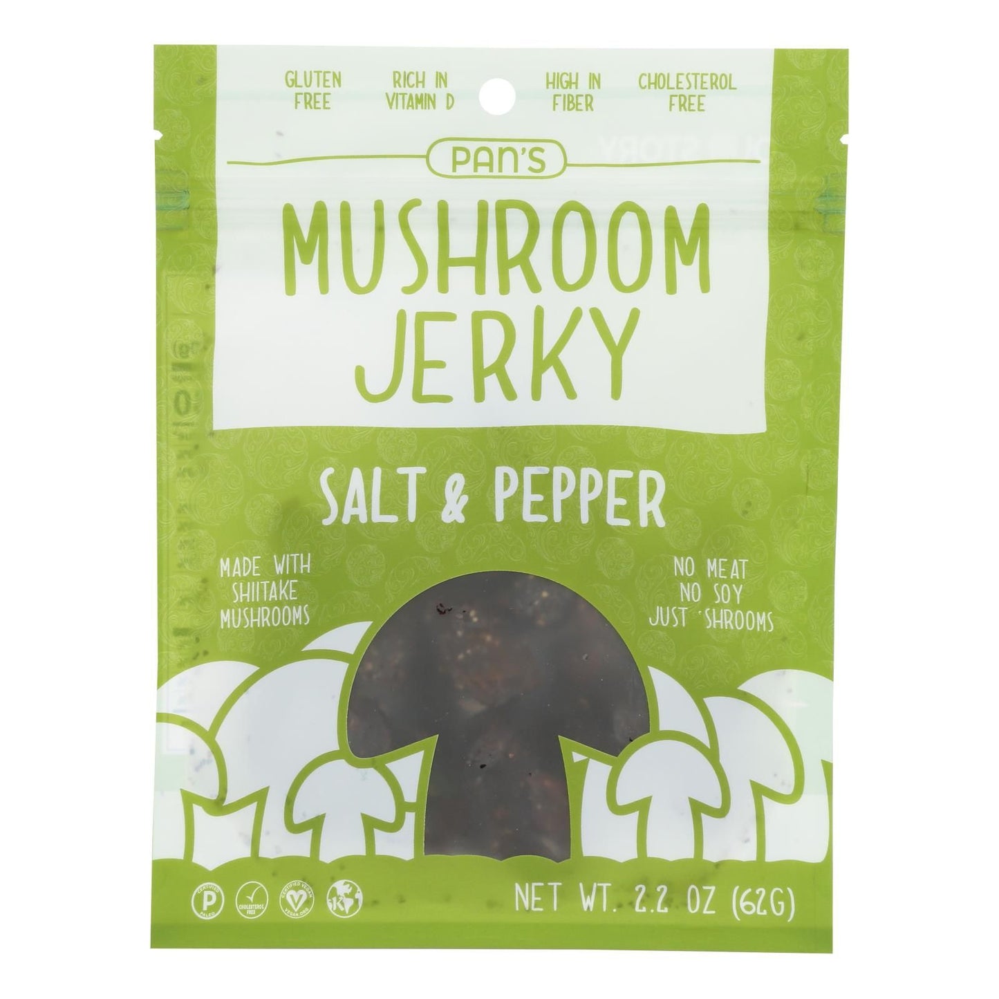 Pan's - Mushroom Jerky Salt Pppr - Case Of 6-2.2 Oz image 1