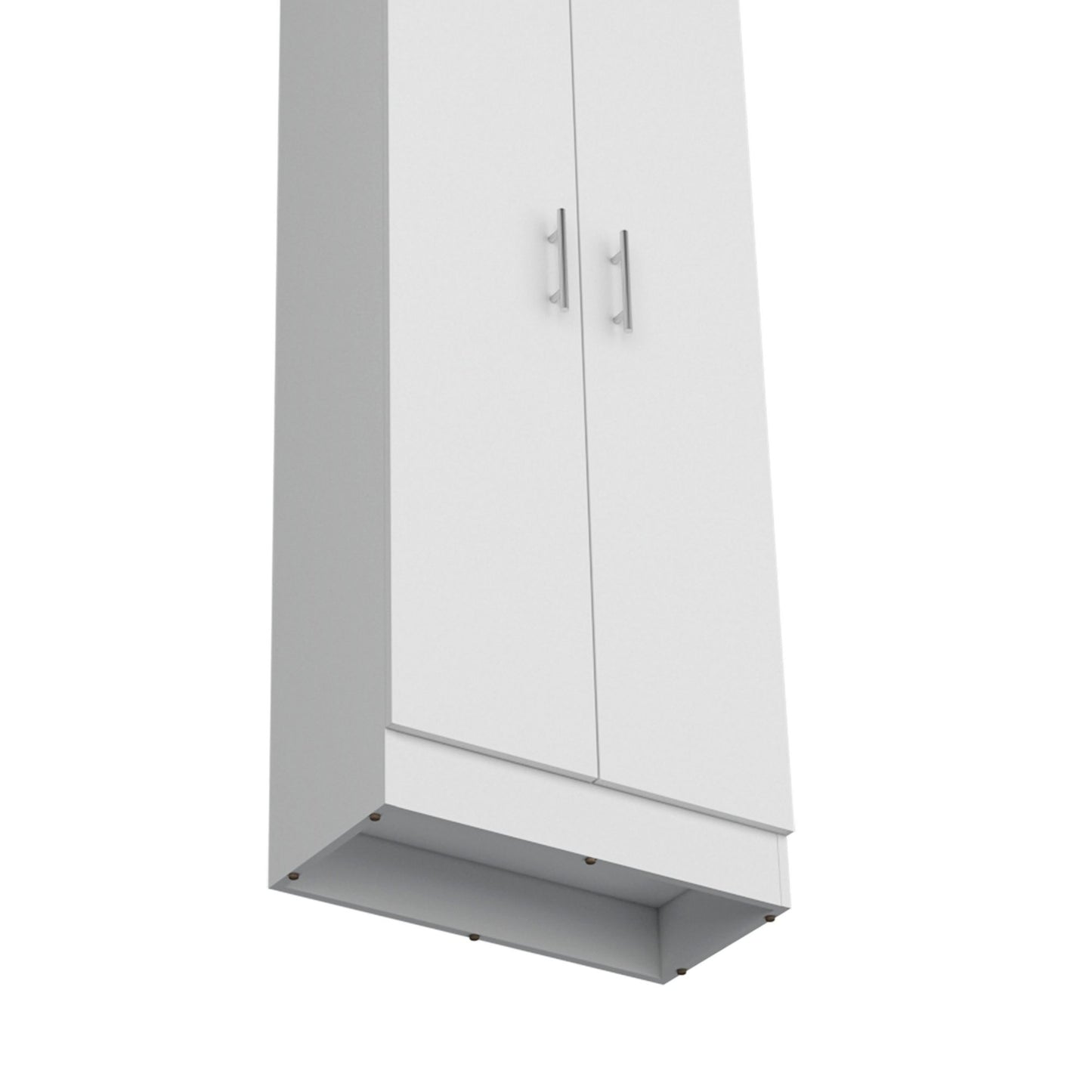 Pantry Cabinet 67" H, 5 Internal Shelves, Two Doors, White image 5