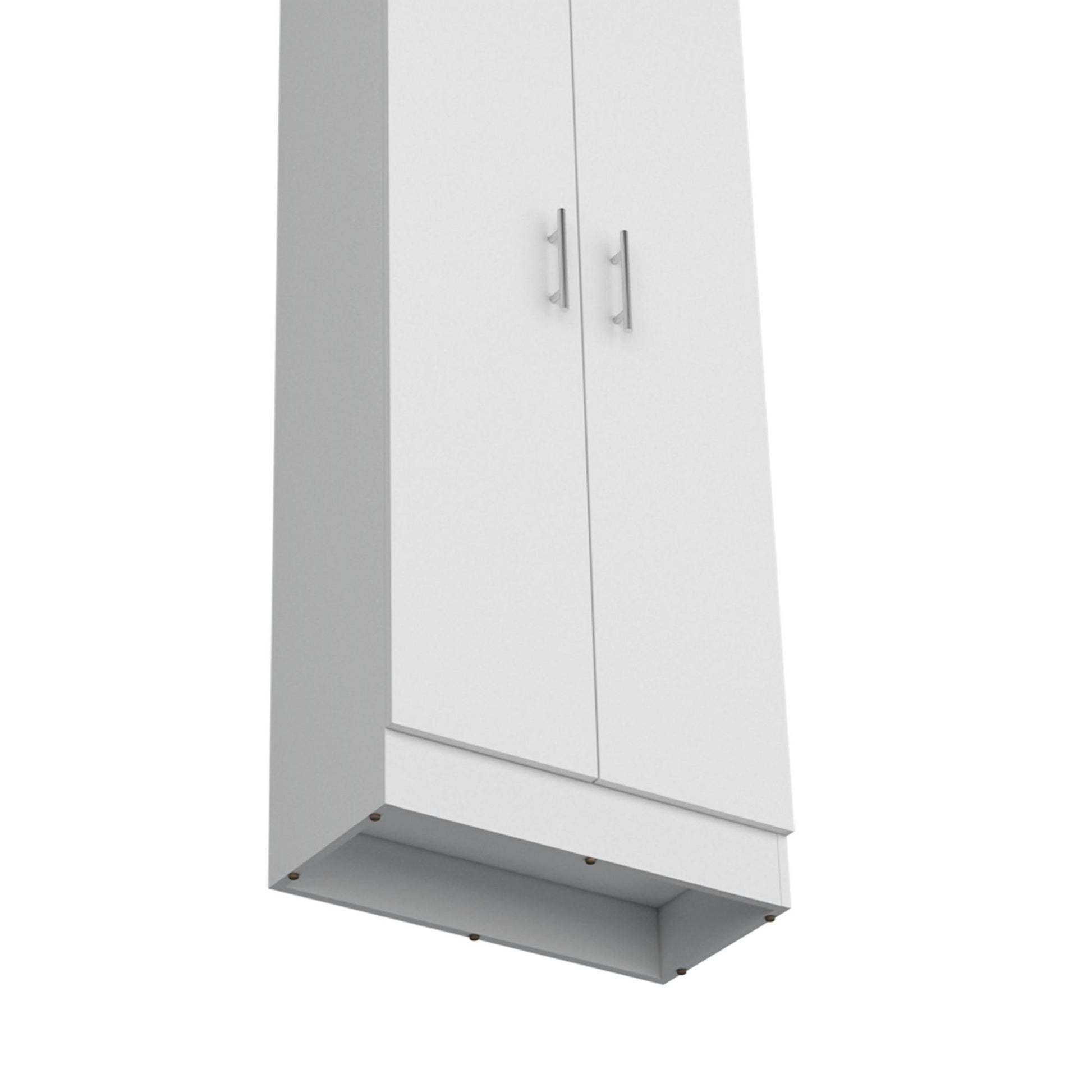 Pantry Cabinet 67" H, 5 Internal Shelves, Two Doors, White image 5