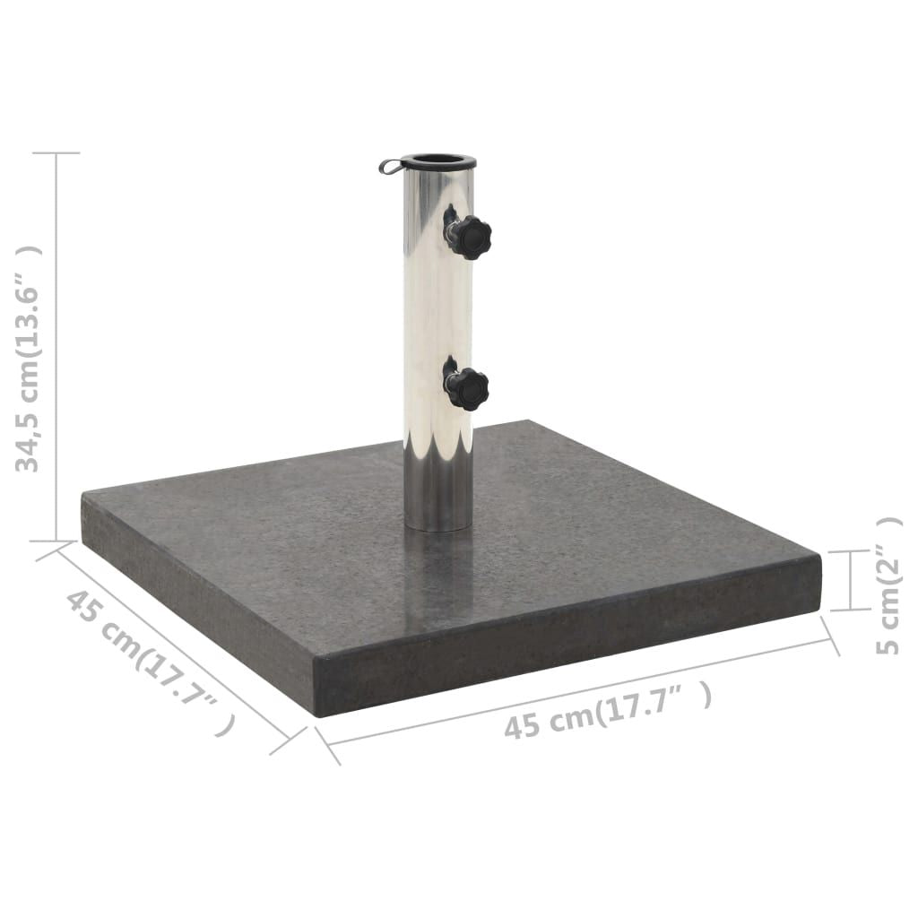 Parasol Base Granite 62.8 lb Square Black image 7