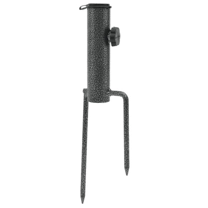 Parasol Stands with Spikes 2 pcs 3.5"x13.8" Galvanized Steel image 3