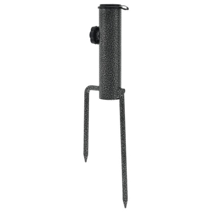 Parasol Stands with Spikes 2 pcs 3.5"x13.8" Galvanized Steel image 4