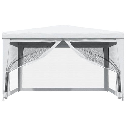 Party Tent with 4 Mesh Sidewalls 13.1'x13.1'White image 3