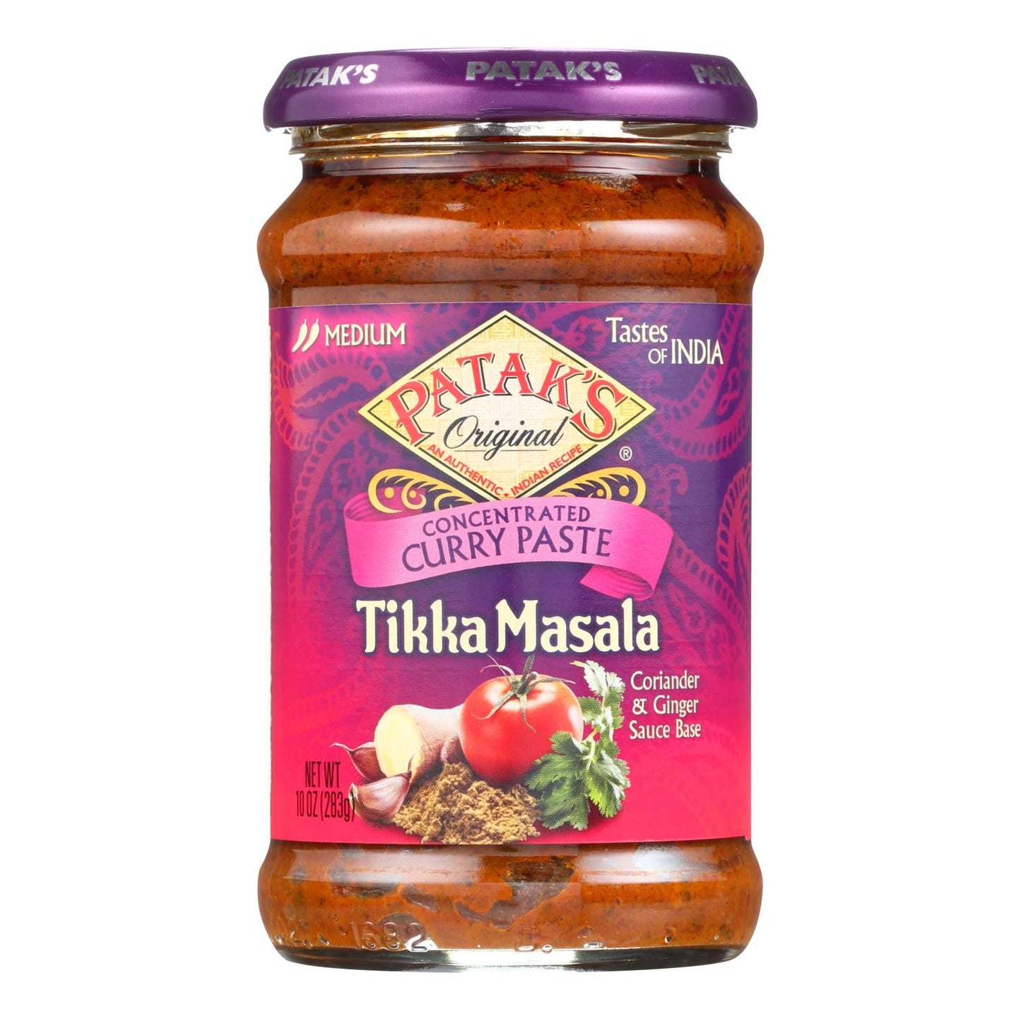 Pataks Concentrated Curry Paste, Tikka Masala Medium - Case Of 6 - 10 Oz image 1