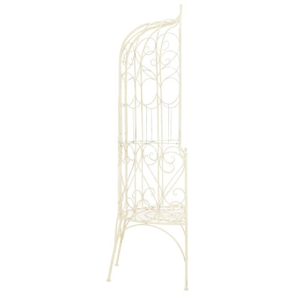 Patio Bench 37.4" Iron Antique White image 3