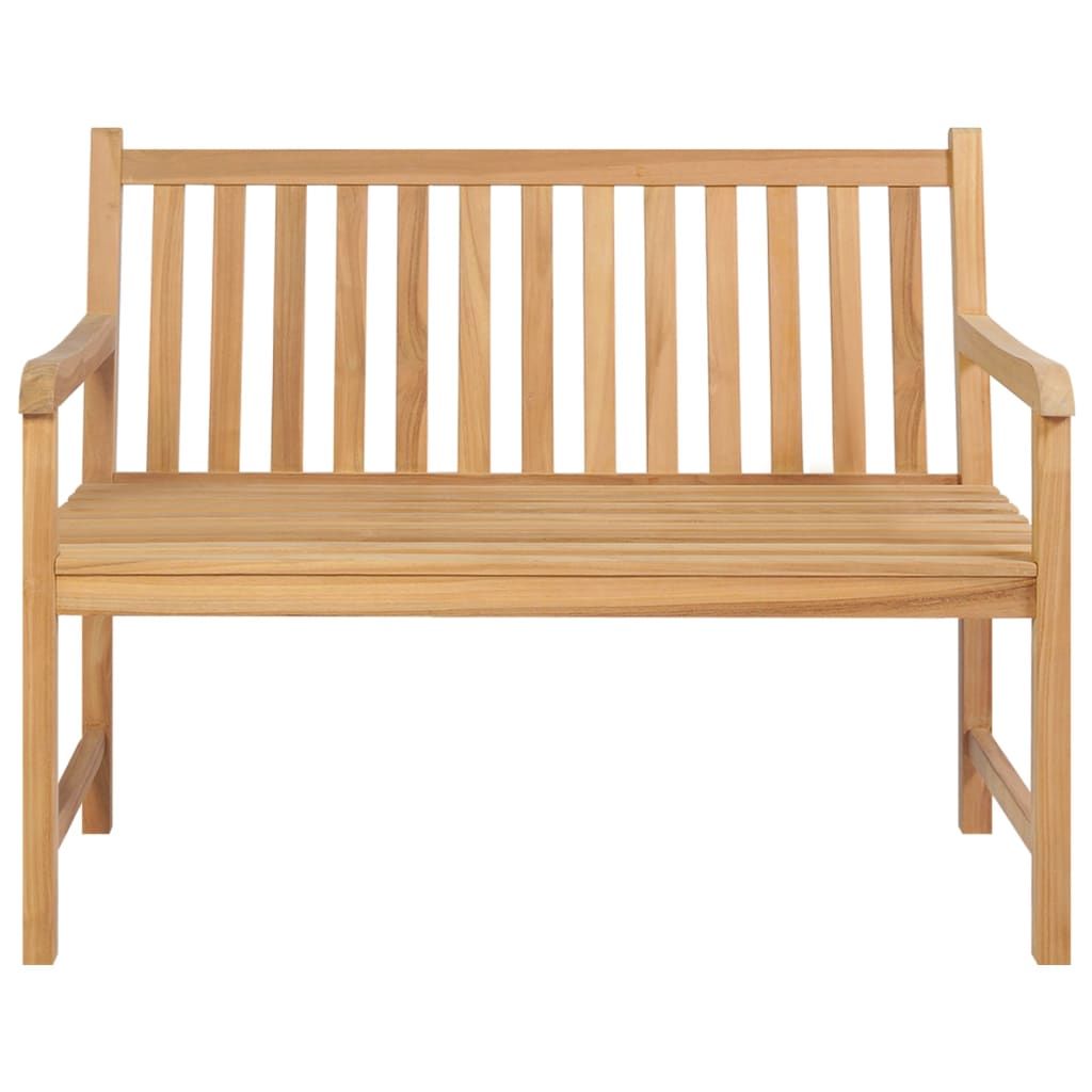 Patio Bench 44.9" Solid Teak Wood image 2
