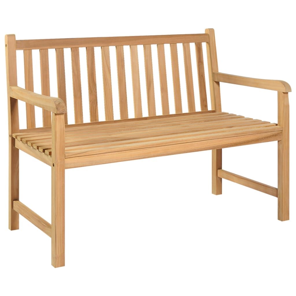 Patio Bench 44.9" Solid Teak Wood image 1