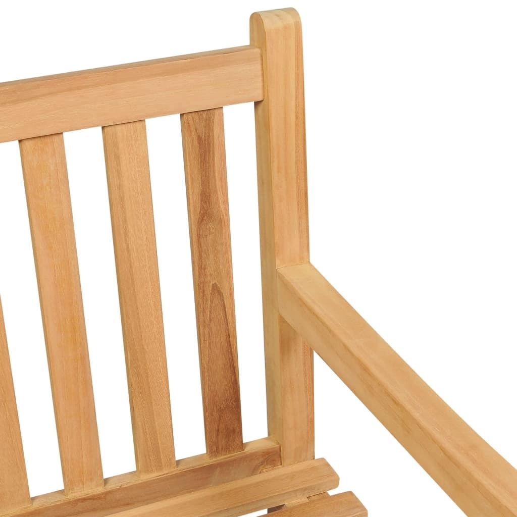 Patio Bench 44.9" Solid Teak Wood image 4