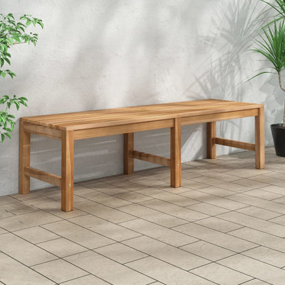 Patio Bench 59.1" Solid Teak Wood image 1