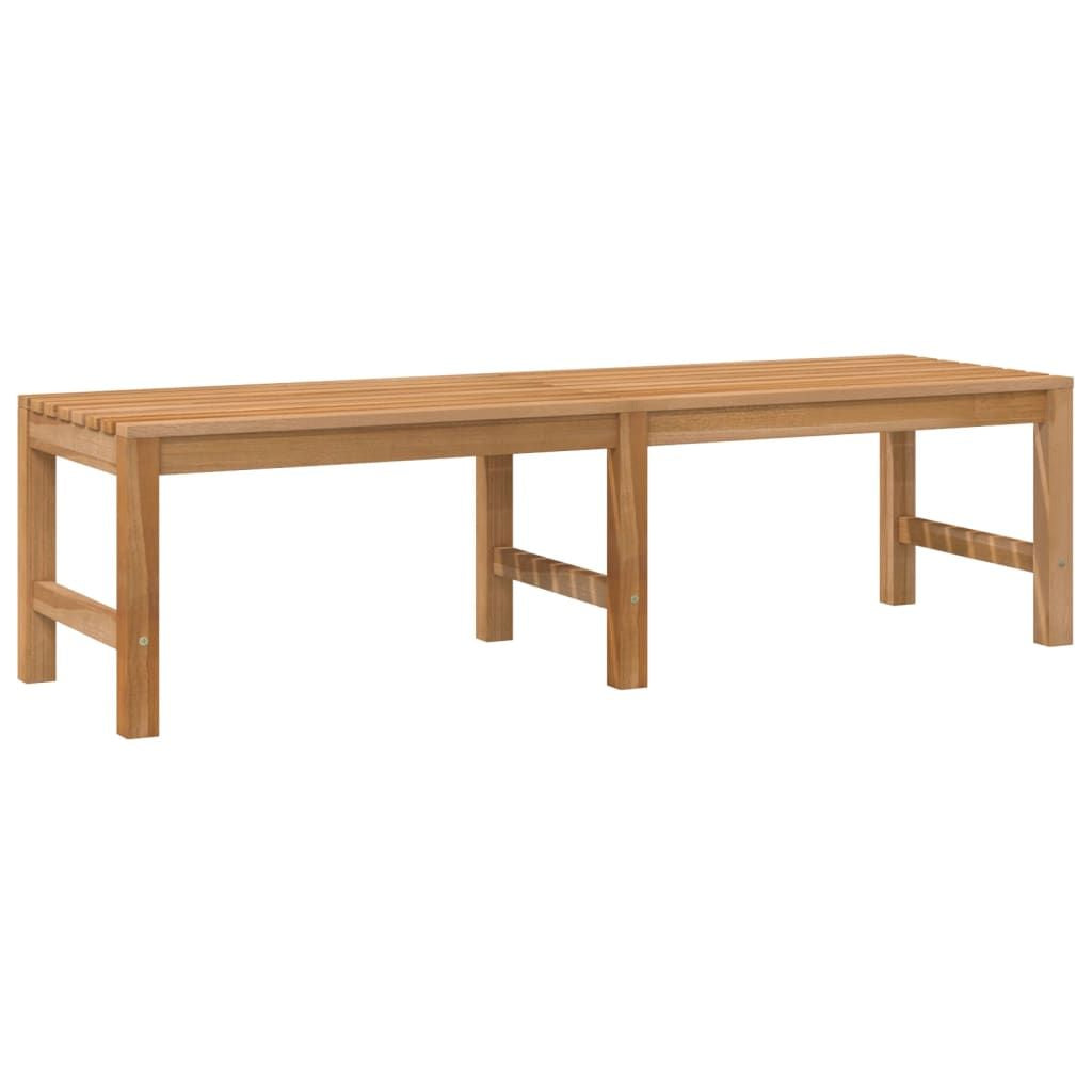 Patio Bench 59.1" Solid Teak Wood image 2