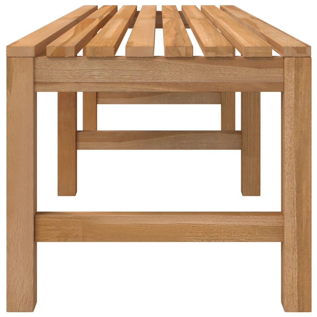 Patio Bench 59.1" Solid Teak Wood image 4