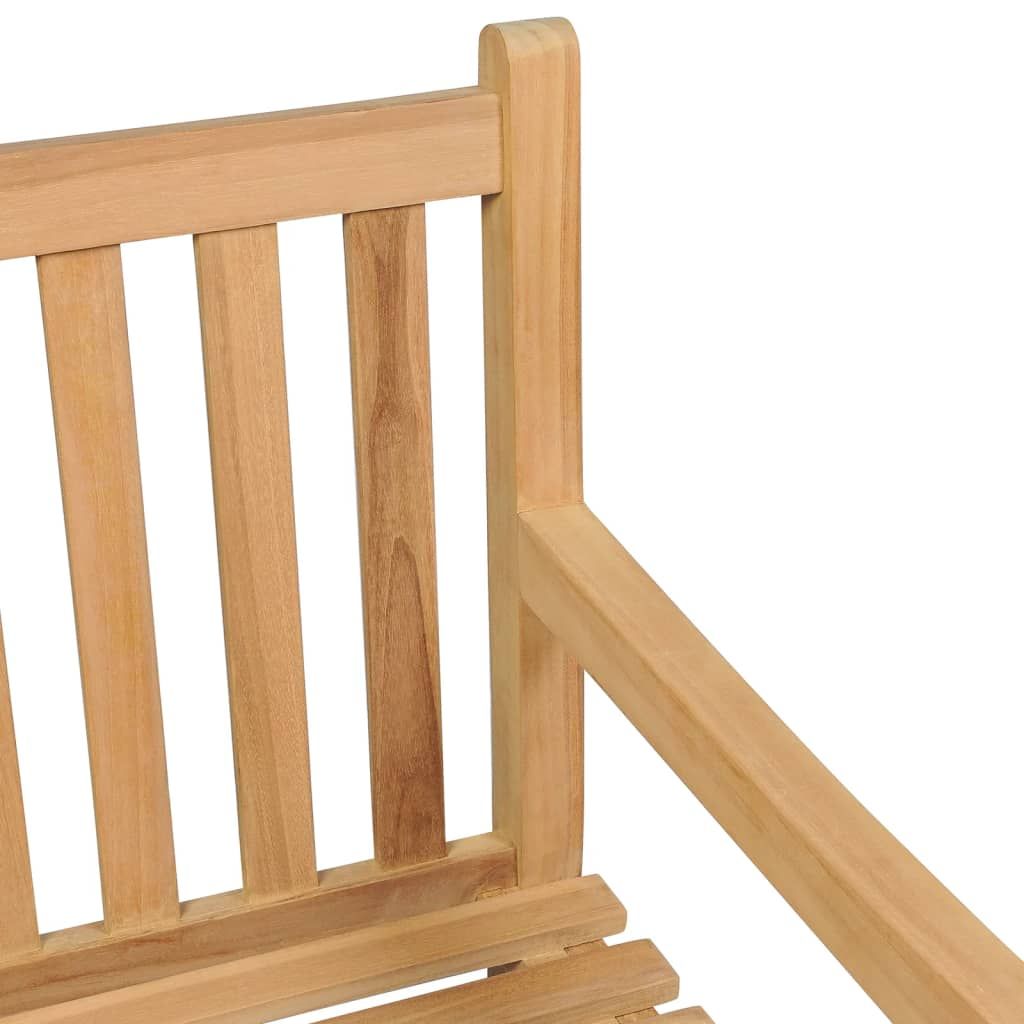 Patio Bench 89.8" Solid Teak Wood image 6