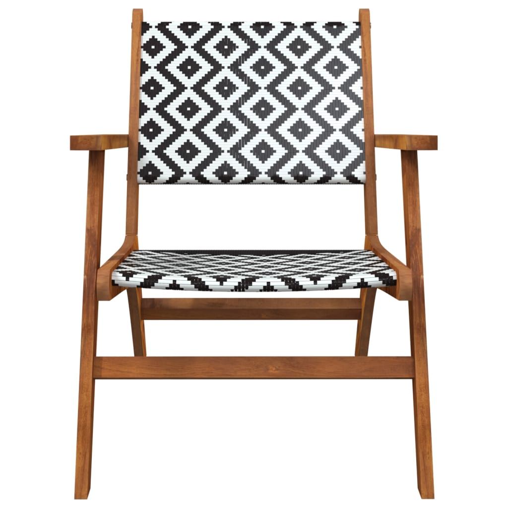 Patio Chairs 2 pcs Solid Acacia Wood image 5