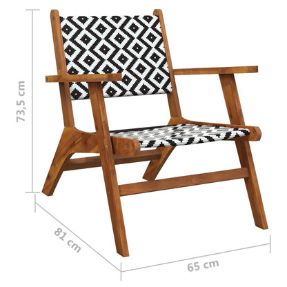 Patio Chairs 2 pcs Solid Acacia Wood image 9