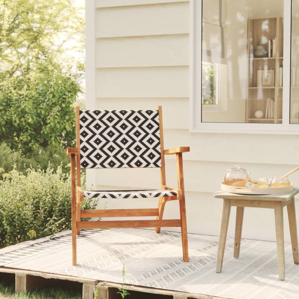 Patio Chairs 2 pcs Solid Acacia Wood image 4