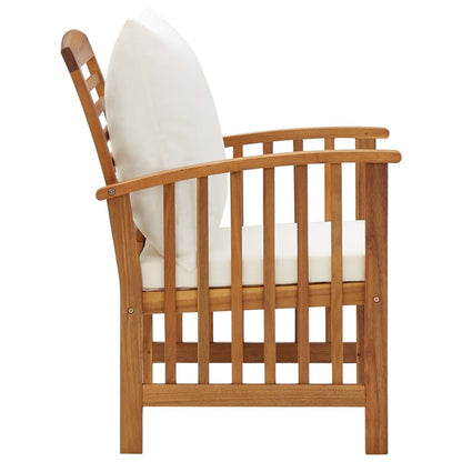 Patio Chairs with Cushions 2 pcs Solid Acacia Wood image 5
