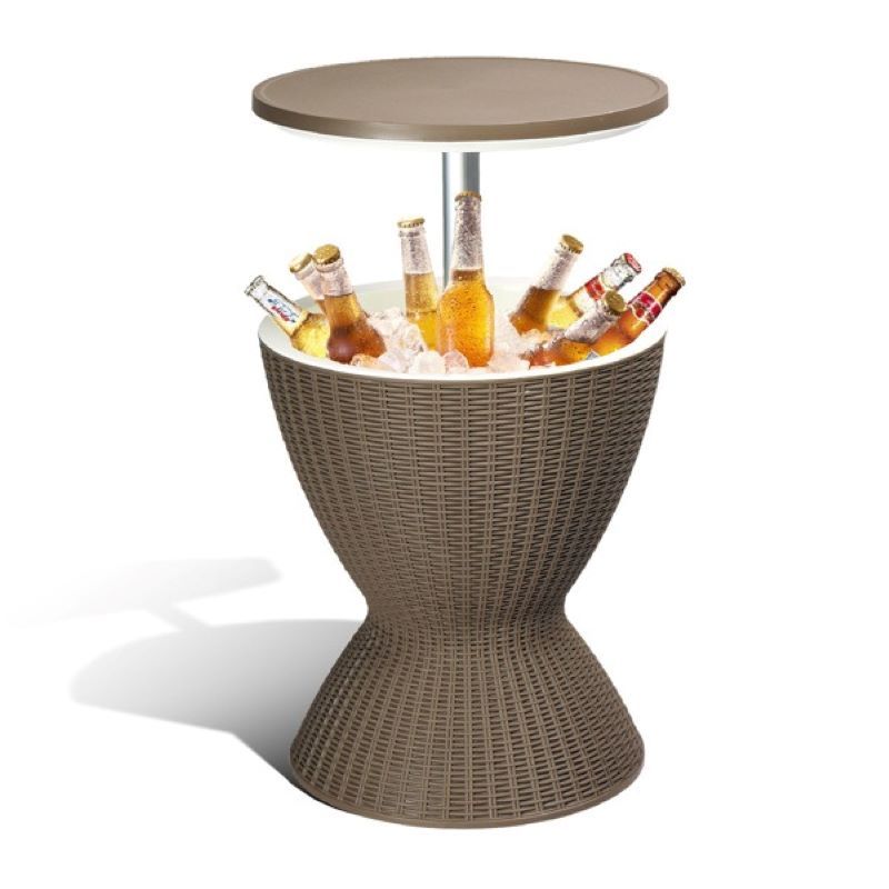 Patio Cooler Bar Table With Height-Adjustable image 8
