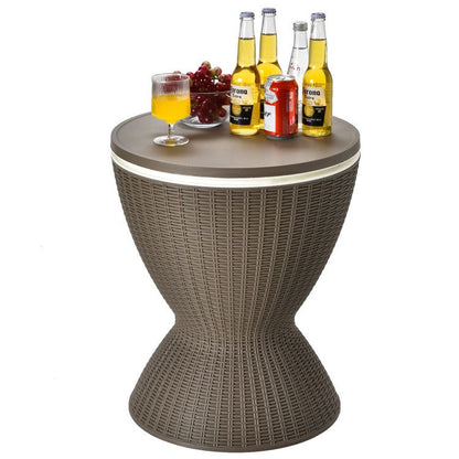 Patio Cooler Bar Table With Height-Adjustable image 9