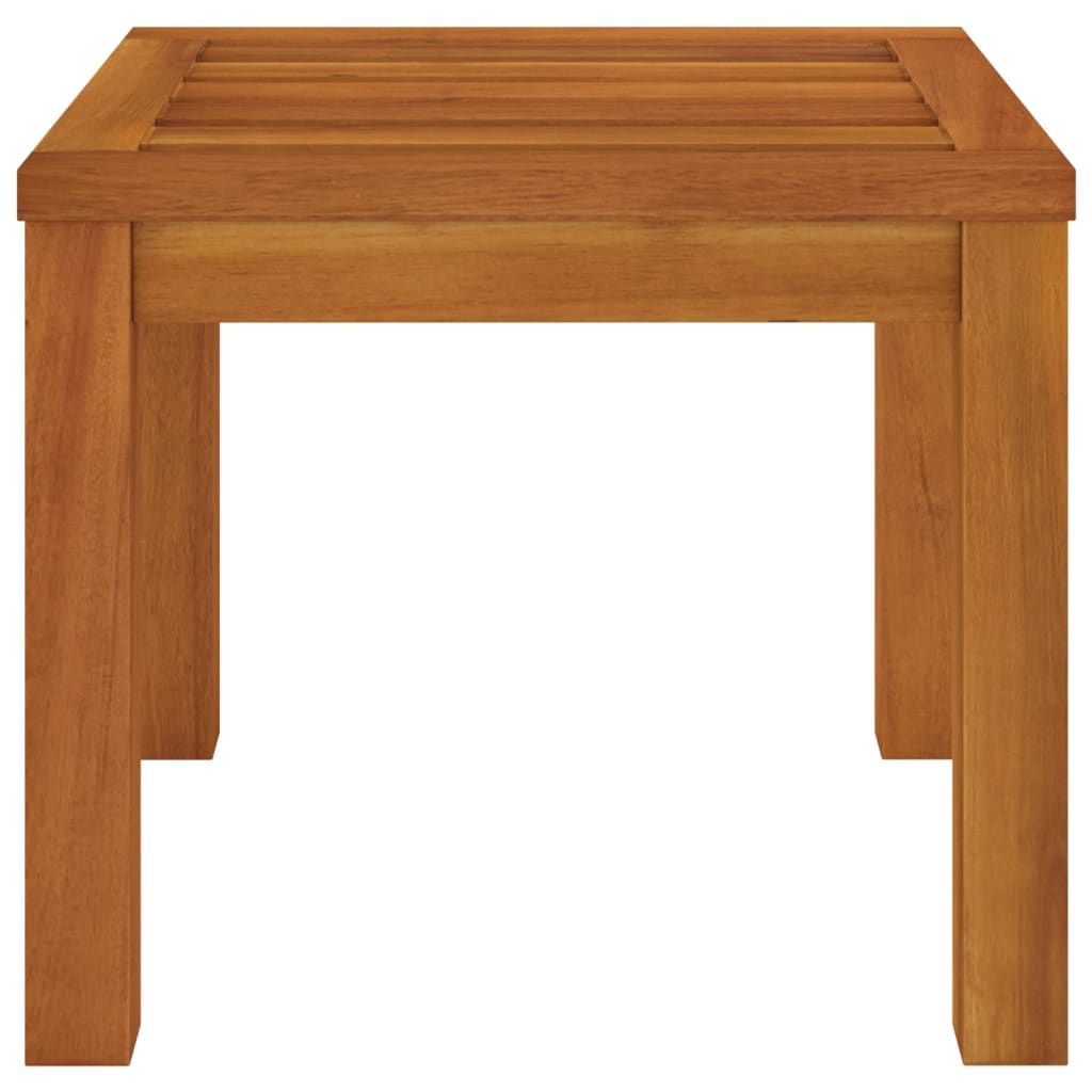 Patio Stools with Cushions 2 pcs Solid Wood Acacia - Wood Texture