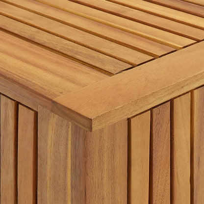 Patio Storage Box 23.6"x19.7"x22.8" Solid Wood Acacia image 8
