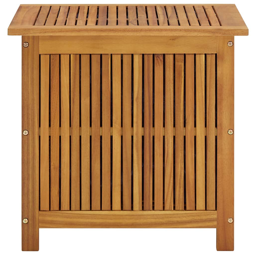 Patio Storage Box 23.6"x19.7"x22.8" Solid Wood Acacia image 3