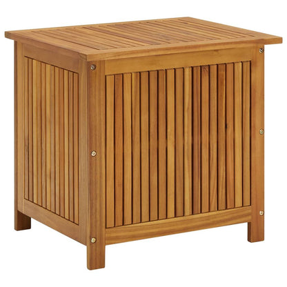 Patio Storage Box 23.6"x19.7"x22.8" Solid Wood Acacia image 2