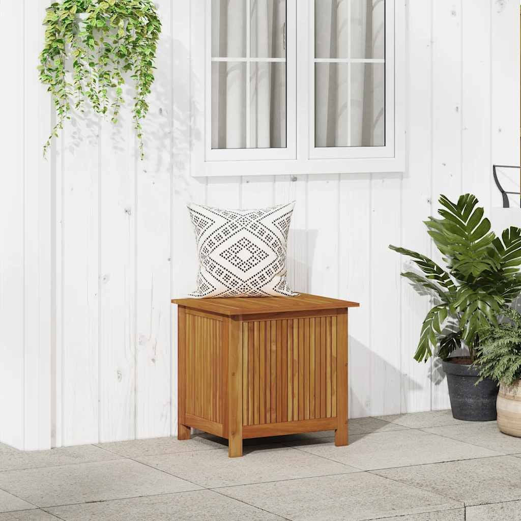 Patio Storage Box 23.6"x19.7"x22.8" Solid Wood Acacia image 1