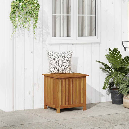 Patio Storage Box 23.6"x19.7"x22.8" Solid Wood Acacia image 1