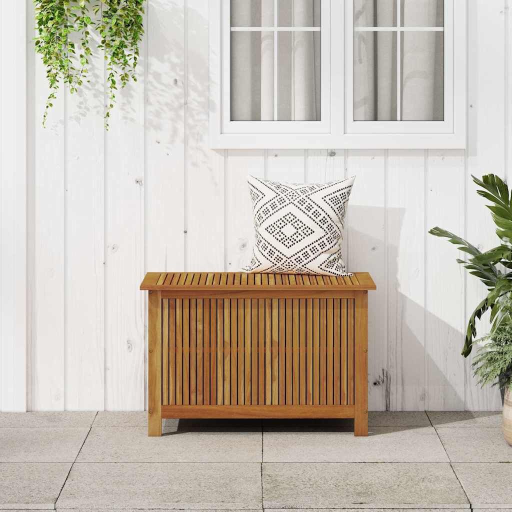 Patio Storage Box 35.4"x19.7"x22.8" Solid Wood Acacia image 1