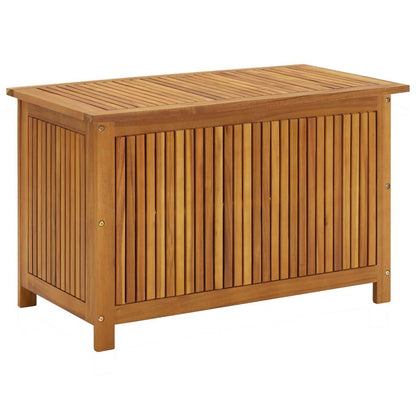 Patio Storage Box 35.4"x19.7"x22.8" Solid Wood Acacia image 2