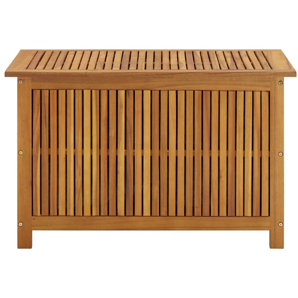 Patio Storage Box 35.4"x19.7"x22.8" Solid Wood Acacia image 3