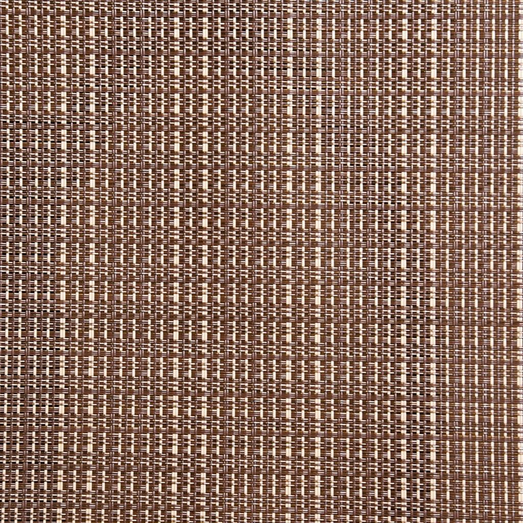 Patio Swivel Chairs 2 pcs Textilene and Steel Brown image 6