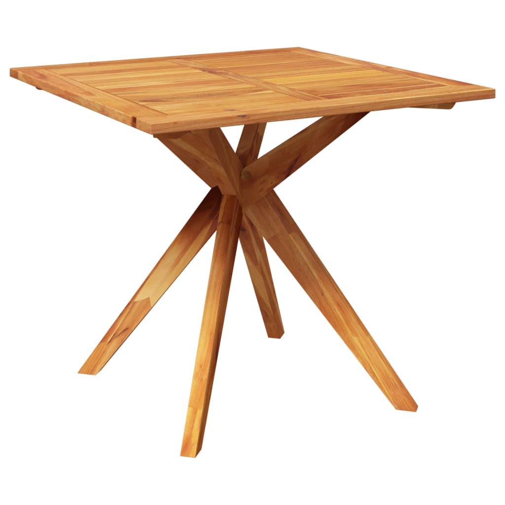 Patio Table 33.5"x33.5"x29.5" Solid Wood Acacia image 2