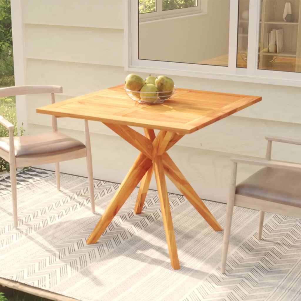 Patio Table 33.5"x33.5"x29.5" Solid Wood Acacia image 1