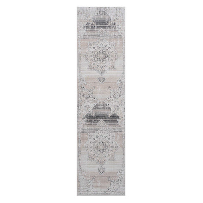 PAYAS Collection 2X8 Cream / Beige / Medallion Runner Rug image 2