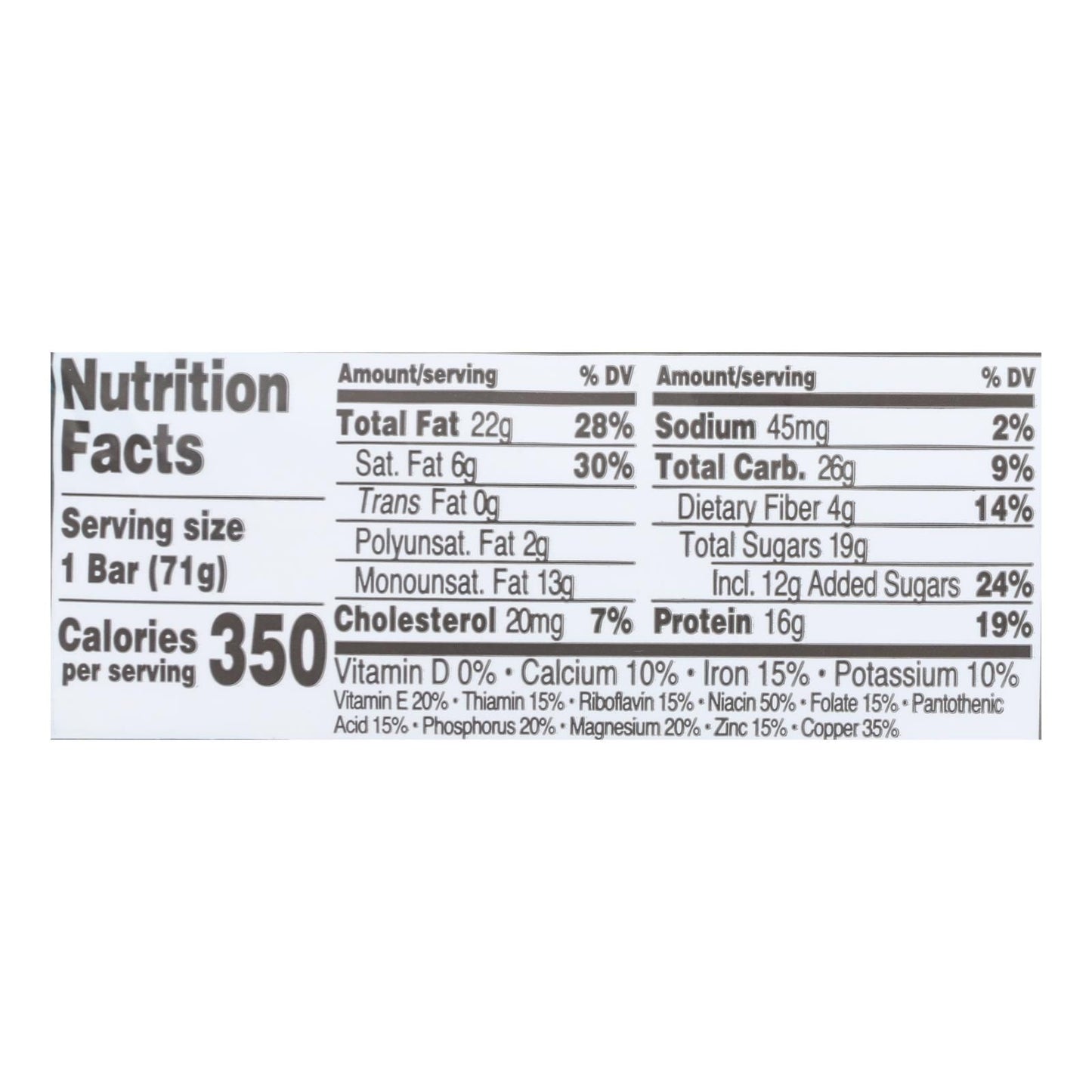 Perfect Bar Coconut Peanut Butter Bar - Case Of 8 - 2.5 Oz image 2