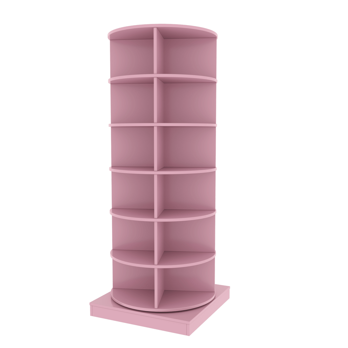 Pink 360 Rotating shoe cabinet 6 layers image 5