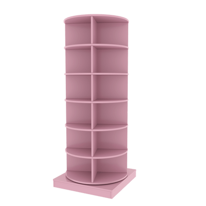 Pink 360 Rotating shoe cabinet 6 layers image 5