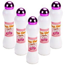 Pink Glitter Bingo Daubers 5-pack - Quick-dry ink bingo markers for laminated cards