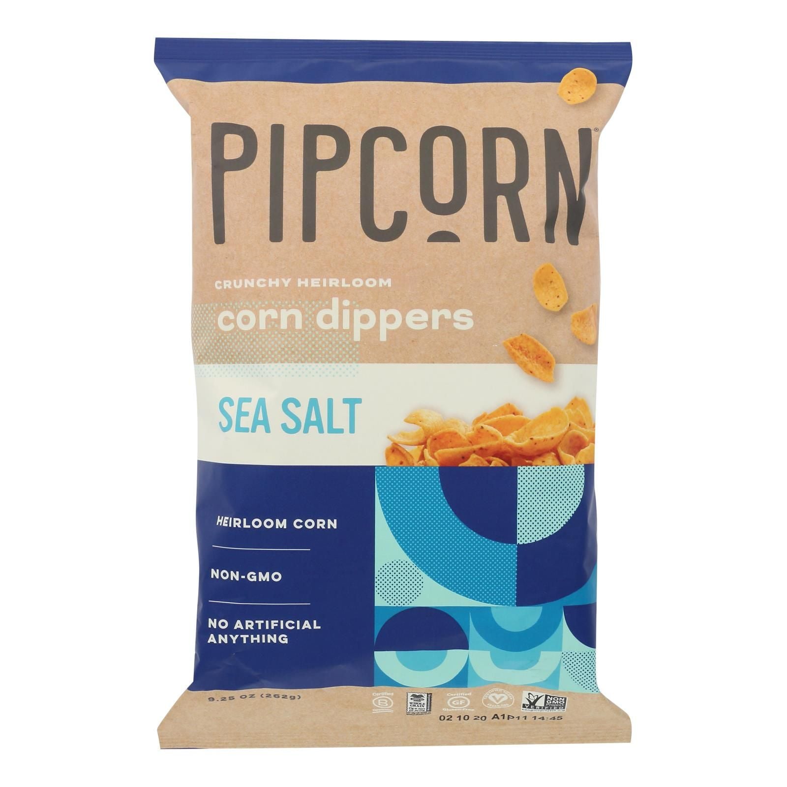 Pipcorn - Chps Corn Dippers Sea Salt - Case Of 12 - 9.25 Oz image 1